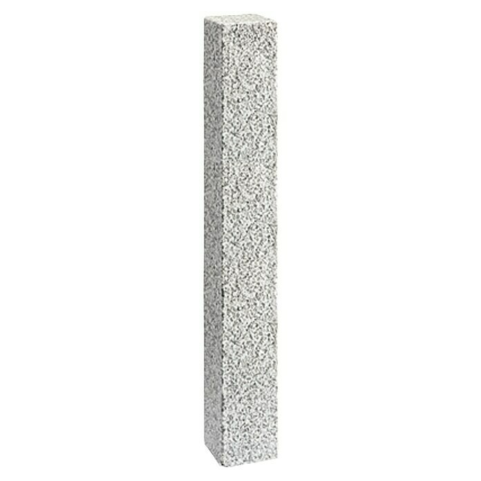Granit-Palisade G 603 (Grau, 12 x 12 x 100 cm, Geflammt)