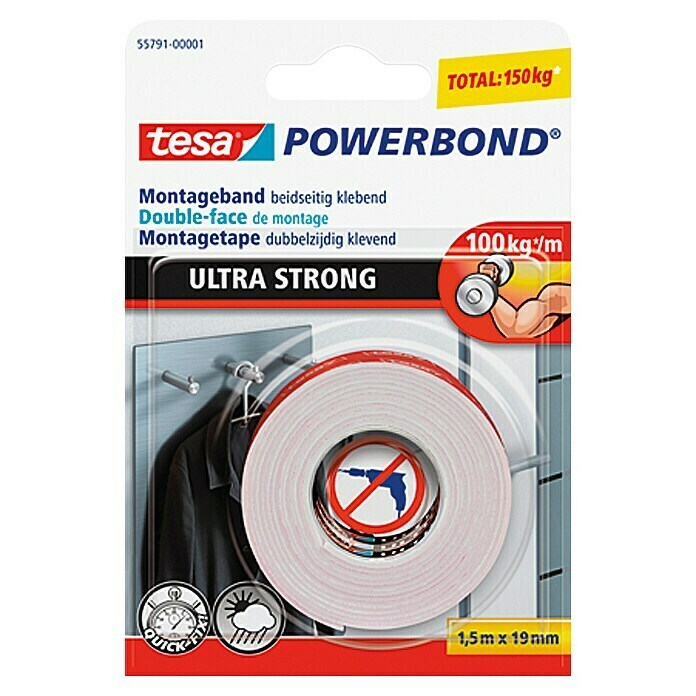 Tesa Powerbond Montagetape Ultra Strong 
