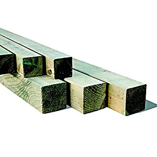 Drveni stup (90 x 90 x 2.700 mm, Bor, Impregnirano pod kotlovskim tlakom)