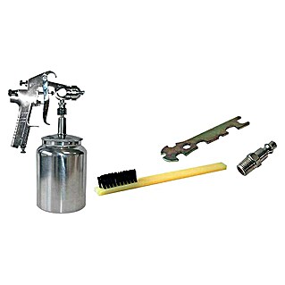 Craftomat Kit Line Verfspuitpistool (Werkdruk: 3 bar - 4 bar, Luchtverbruik: 180 l/min, Capaciteit verfspuitpistool: 1 l)