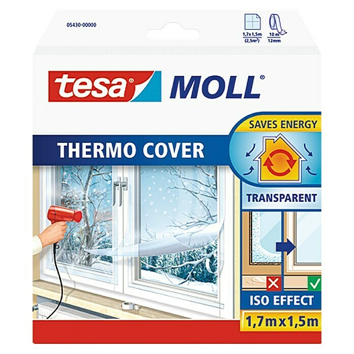 Tesa MOLL Lámina aislante para ventanas Thermo Cover 