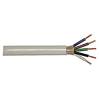 Izolirani kabel za vlažne prostorije (NYM-J5G2,5, 10 m, Sive boje)