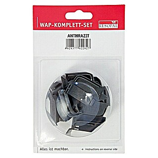 Resopal Kit de accesorios (Antracita, 14 pzs.)