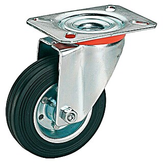 Stabilit Rueda de transporte industrial (Diámetro ruedas: 160 mm, Capacidad de carga: 150 kg, Rodamiento de rodillos, Con placa)