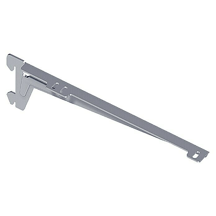 Element System Winkelträger (38 cm, Weiß/Aluminium, Belastbarkeit: 55 kg)