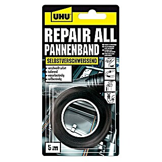 UHU Repair All Pannenband (Schwarz, 5 m x 19 mm)