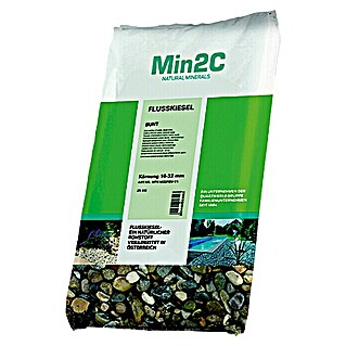 Min2C Dekorativni riječni kamen (Više boja, 16 mm - 32 mm, 25 kg)