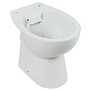 Camargue Staand toilet Metz (Zonder spoelrand, Voorzien van standaardglazuur, Spoelvorm: Diep, Uitlaat toilet: Horizontaal, Wit)