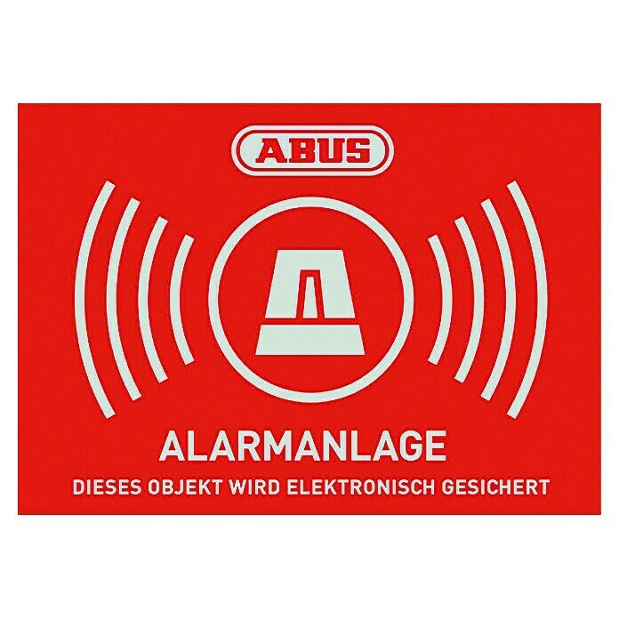 Alarmanlage Alarm Aufkleber 3 cm rund für außen und innen alarmgesichert 