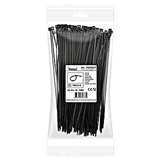 Elektro vezice (Crne boje, 160 x 2,5 mm, 100 Kom.)