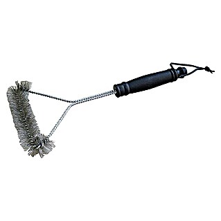 Kingstone Cepillo limpiador para barbacoa (Largo: 30 cm, Material cerdas: Acero inoxidable)