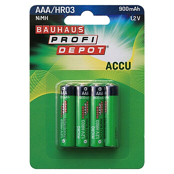 Profi Depot Akku-Batterien (Micro AAA, Nickel-Metallhydrid, 1,2 V)