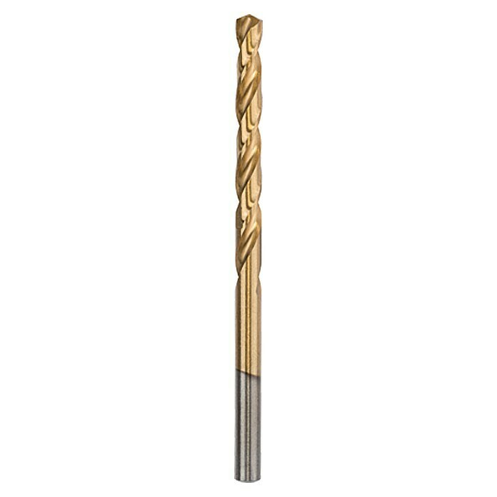 Craftomat Broca para metal HSS-TiN (Diámetro: 5 mm, Largo: 86 mm, Longitud de trabajo: 52 mm)