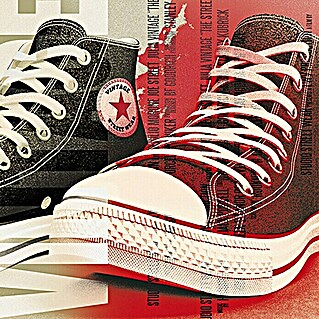 Bild (Vintage Sneakers, B x H: 40 x 40 cm)