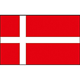 Flagge (Dänemark, 30 x 20 cm, Spunpolyester)
