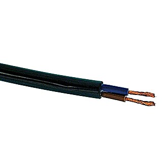 Litze kabel, per meter HO5VV-F (Doorsnede: 2,5 mm², Zwart, Spanning: 230 V, Aantal aders: 2 st., Op maat gemaakt verkrijgbaar)