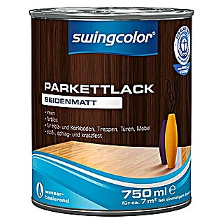 swingcolor Parkettlack (Farblos, Seidenmatt, 750 ml, Wasserbasiert)