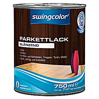 swingcolor Parkettlack (Farblos, Glänzend, 750 ml, Wasserbasiert)