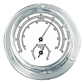 Talamex Schiffs-Thermo-Hygrometer (Durchmesser: 110 cm, Verchromt, Messing)