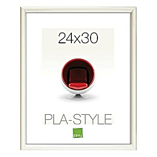 Marco de fotos Pla-Style (Blanco, 24 x 30 cm, Plástico)