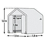 ShelterLogic Folien-Gewächshaus (Grundfläche: 3,24 m², Polyethylenfolie, Folienstärke: 160 g/m³)
