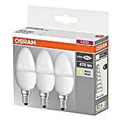 Osram LED-Leuchtmittel Classic B40 (3 Stk., 5,3 W, E14, Warmweiß, Energieeffizienzklasse: A+)
