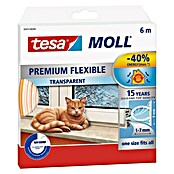 tesa MOLL Burlete de silicona Premium Flexible (Transparente, 6 m x 9 mm x 7 mm, Apto para: null)