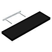 Regalux Wandboard XL4 (24 x 80 x 3,8 cm, Schwarz, Belastbarkeit: 12 kg)