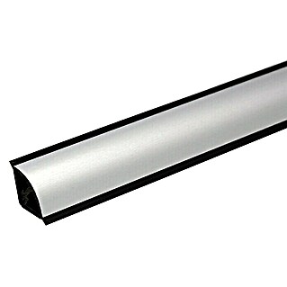 Kantoflex Wandabschlussprofil Topline Silber (250 x 1,4 x 1,4 cm)
