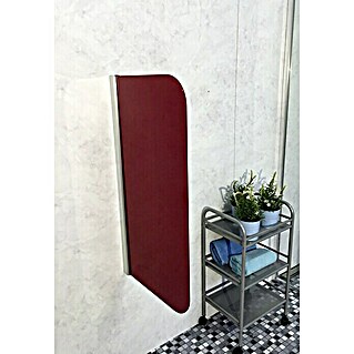 GEO Urinal-Trennwand Radius 100 (50 x 90 cm, Glas, Rot)