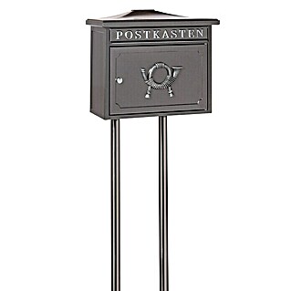 Burg-Wächter Briefkastenständer Universal 150 (Ø x H: 32 x 1.500 mm, Geeignet für: Briefkästen aus Stahl/Edelstahl/Kunststoff, Schwarz)