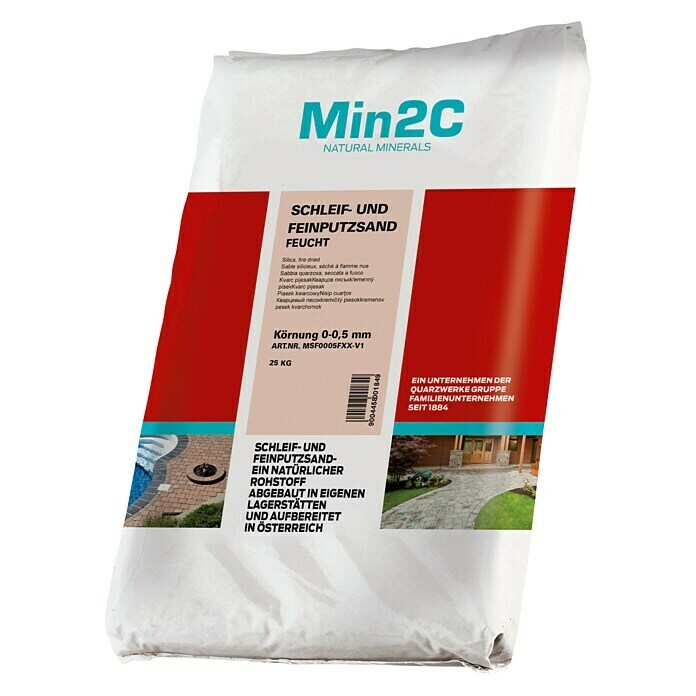 Min2C Schleif- & Feinputzsand (Körnung: 0 mm - 0,5 mm, 25 kg)