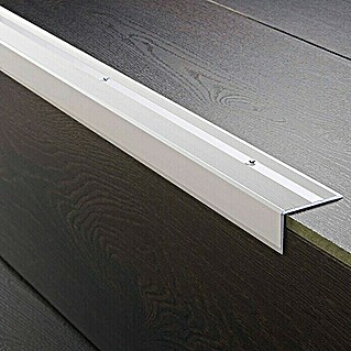LOGOCLIC Završni profil za stepenice (Mat plemeniti čelik, 1 m x 40 mm x 25 mm, Vrsta montaže: Vijci)