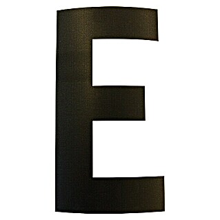 Folienzeichen (Buchstabe E, 10 cm, PVC, Schwarz)