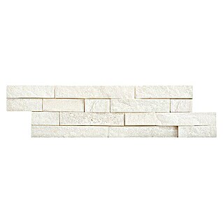 Ambiente by Palazzo Pločice od ukrasnog kamena Brick (10 x 40 cm, Bijele boje)