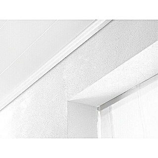 LOGOCLIC Plafondlijst Wit met structuur (2,6 m x 36 mm x 16 mm)