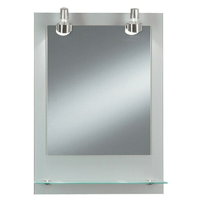 Kristall-Form Lichtspiegel Pascal (50 x 70 cm, Glasablage)