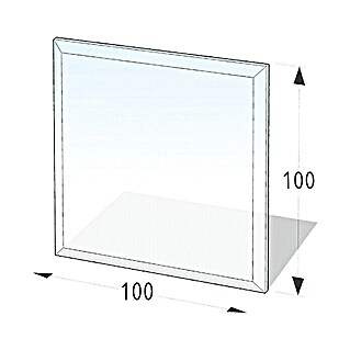 Lienbacher Glasbodenplatte (100 x 100 cm, Eckig)