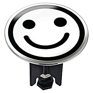 Wenko Čep za odvodni ventil za umivaonik Pluggy XL Smile (Lacher White, Promjer: 6,2 cm)