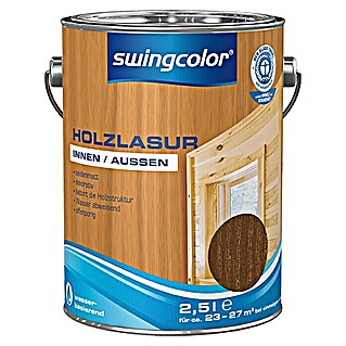 swingcolor Holzlasur (Nussbaum, 2,5 l, Seidenmatt)