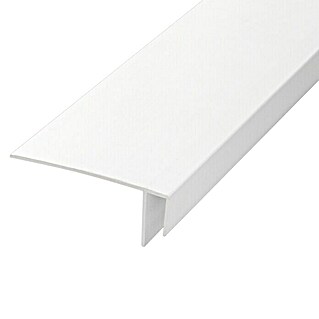 BaukulitVox Basic-Line F-Leiste (Weiß, 3.000 x 75 x 20 mm)