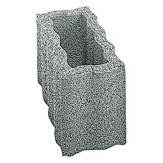 Plantenbaksteen Bloembak (Grijs, 40 x 20 x 25 cm, Beton)