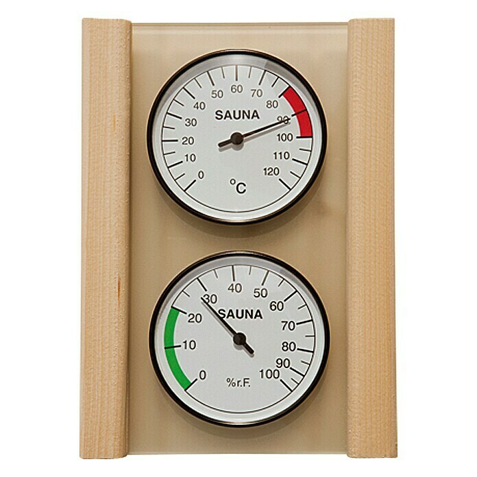 Weka Hygro- & Thermometer-Set (Temperaturbereich Thermometer: 0 °C bis +120 °C, Messbereich Hygrometer: 0 - 100 % r.F.)
