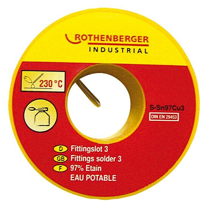 Rothenberger Industrial Fittingslot 3 Sn97Cu3 