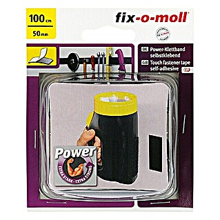 Fix-o-moll Klettband Power (1 m x 50 mm, Selbstklebend)