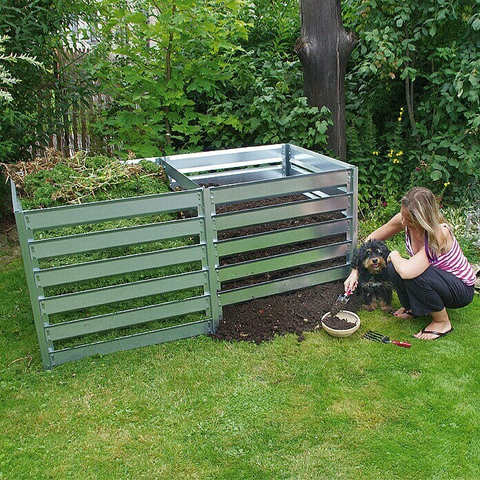 Gardol Aanbouwdeel voor compostbak (Geschikt voor: Metalen compostbak (91 x 91 x 85 cm))