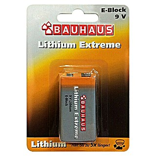 BAUHAUS Batería 9 V (1.200 mAh, 1 ud.)