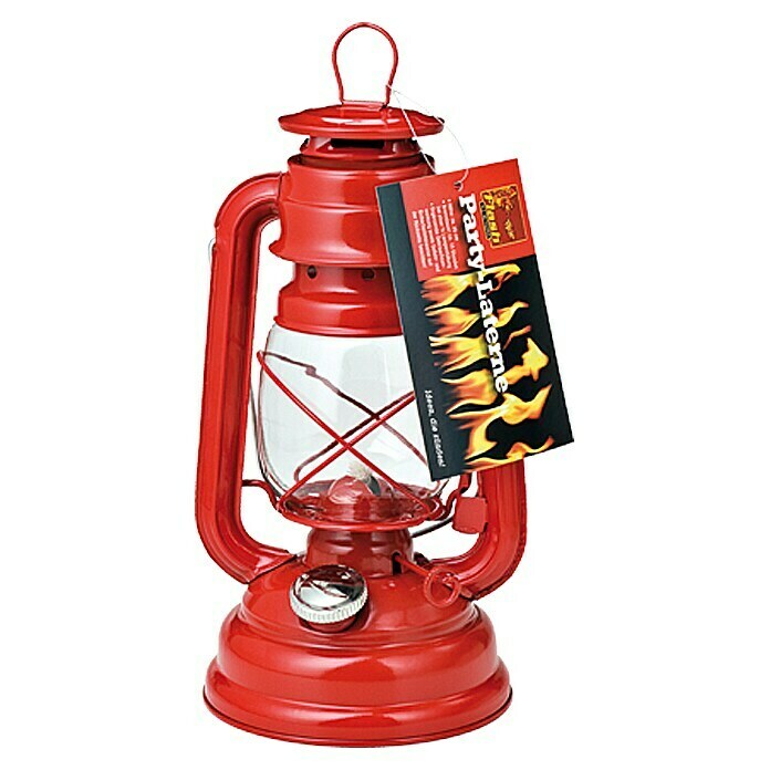 Öl-Lampe (Rot, Höhe: 25 cm)