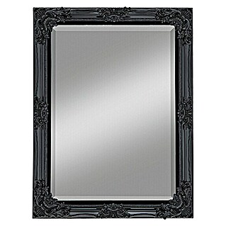Kristall-Form Spiegel met lijst Mara (62 x 82 cm, Zwart)