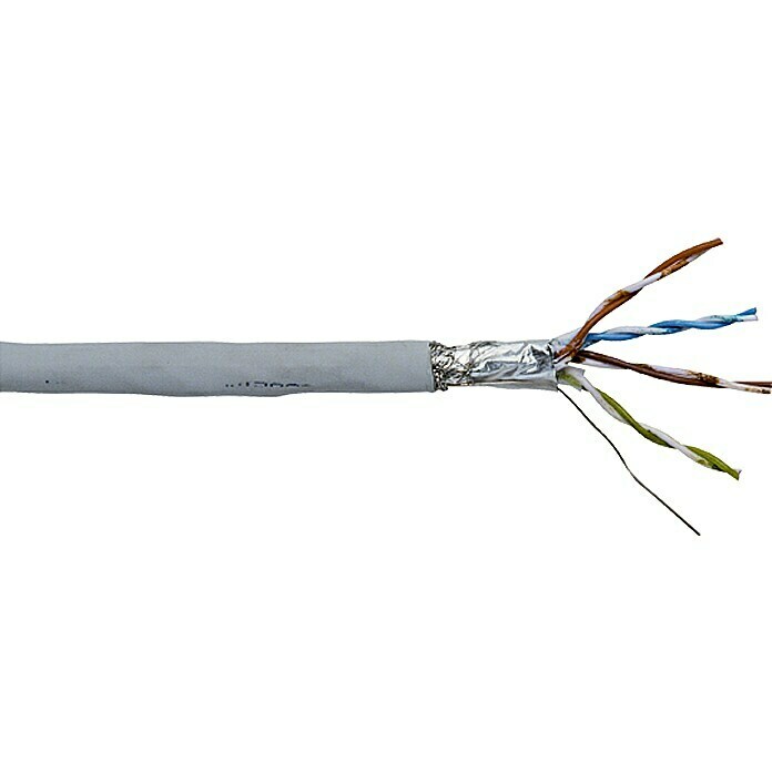 Netzwerkleitung CAT5 (50 m, Grau, Bis zu 1 GBit/s)